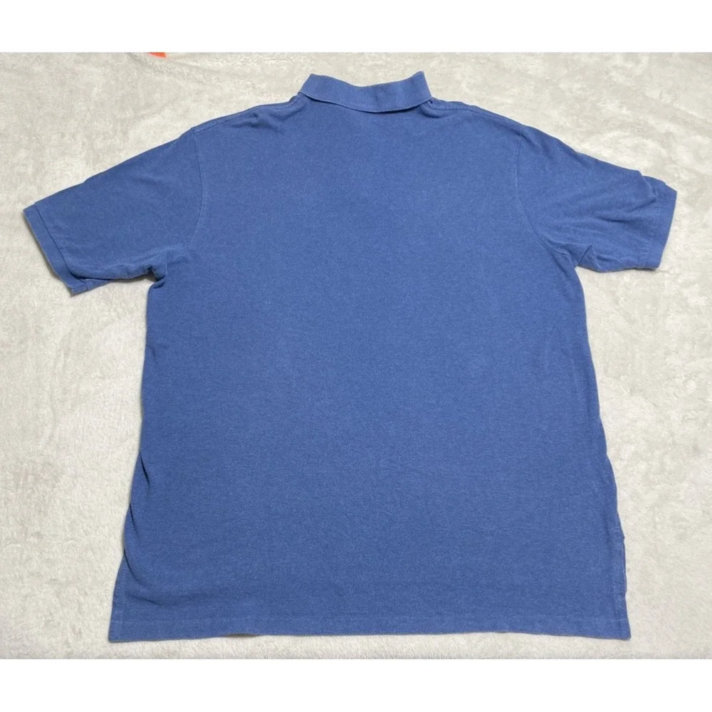 Polo Ralph Lauren Shirt Mens Size 2XLT Tall Blue Short Sleeve Pony Logo Vintage